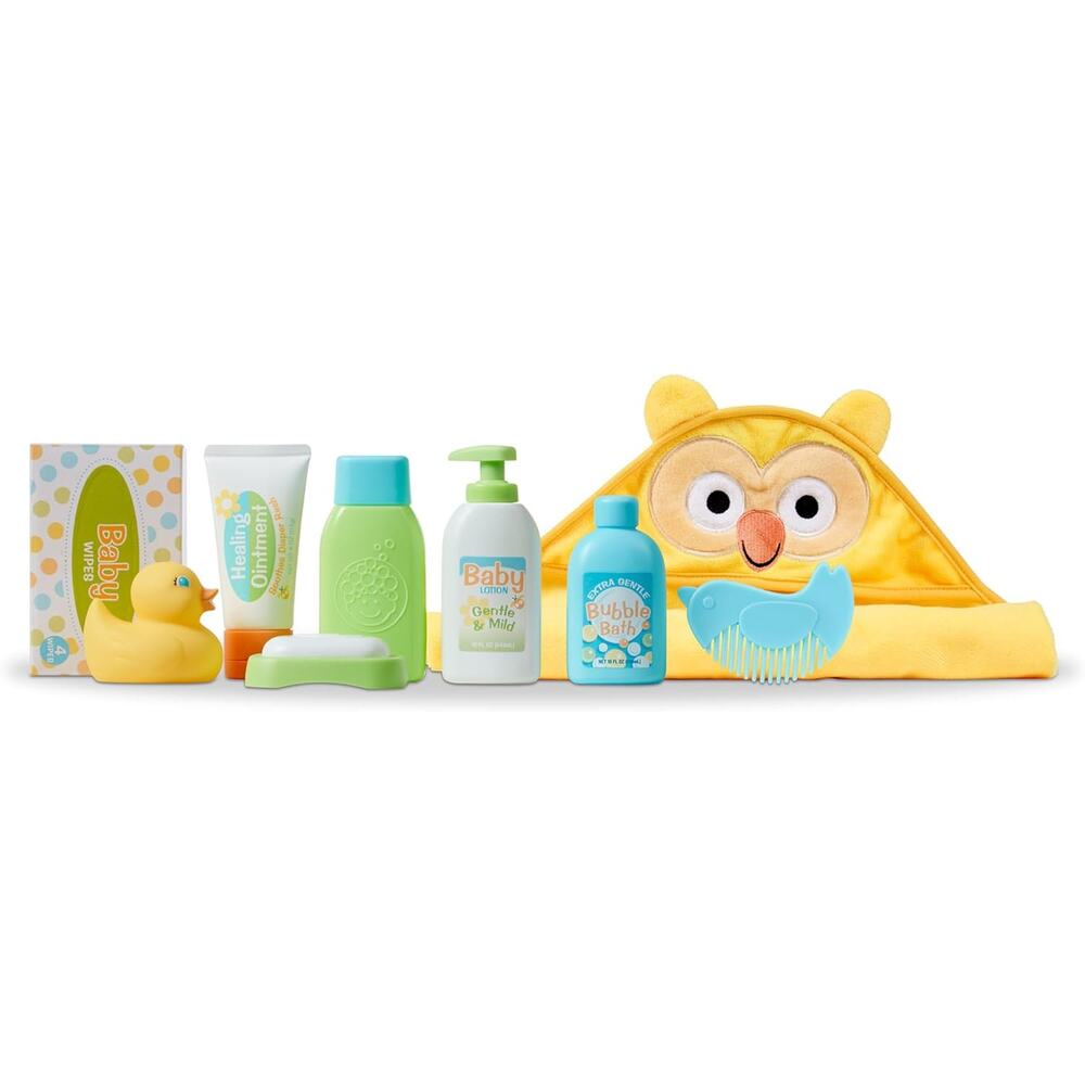 Melissa & Doug Mine to Love Changing & Bathtime Play Set for Dolls, (19 pcs) - Picture 4 of 4